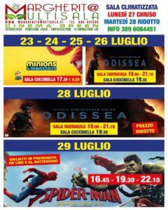 MARGHERITA MULTISALA ACIREALE. PROGRAMMAZIONE IN CORSO.