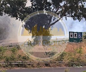 INCENDIO LUNGO L’A18 TRA ACIREALE E SAN GREGORIO: FUMO VISIBILE ALL’ALTEZZA DI ACI SANT’ANTONIO