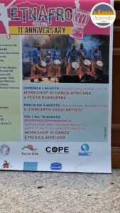 ACIREALE, TORNA L'ETNA AFRO FESTIVAL: UNDICESIMA EDIZIONE TRA MUSICA, DANZA E CULTURA DELL'AFRICA OCCIDENTALE