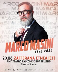 MARCO MASINI LIVE QUESTA SERA A ZAFFERANA ETNEA