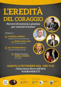 LA MEMORIA OLTRE IL RITO: A VIAGRANDE L’EREDITÀ DI ROCCO CHINNICI DIVENTA UN CANTIERE PER IL FUTURO.